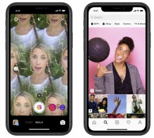 Der Screenshot zeigt Instagram Reels Videos.