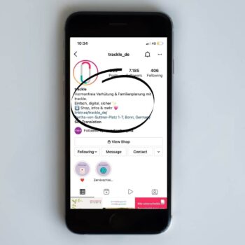 Auf diesem Bild ist die Biografie eines Instagramprofils zu sehen.