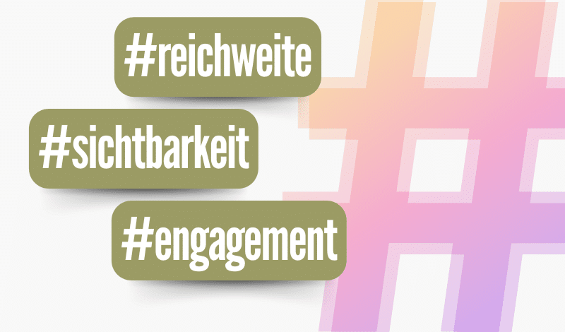 Verschiedene Beispiele Instagram-Hashtags
