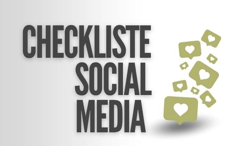 Blogbeitrag zum Thema Checkliste Social Media